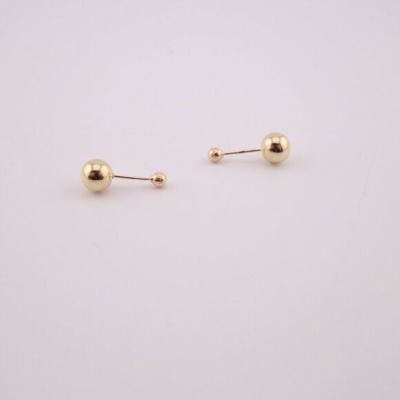 Timeless Women's 14k Gold Classic Ball Stud Petite Earrings Fashion Jewelry ** - Picture 8 of 12